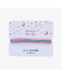 Pura Vida narukvica Besties for Life Bracelet Card