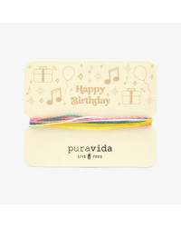 Narukvica Pura Vida Happy Birthday Card Bracelet